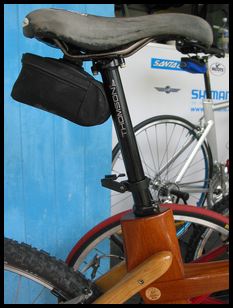 Thompson post on wooden bike