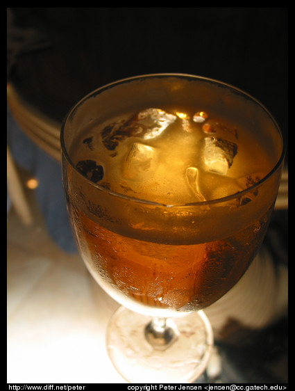 Tiger beer and ice...