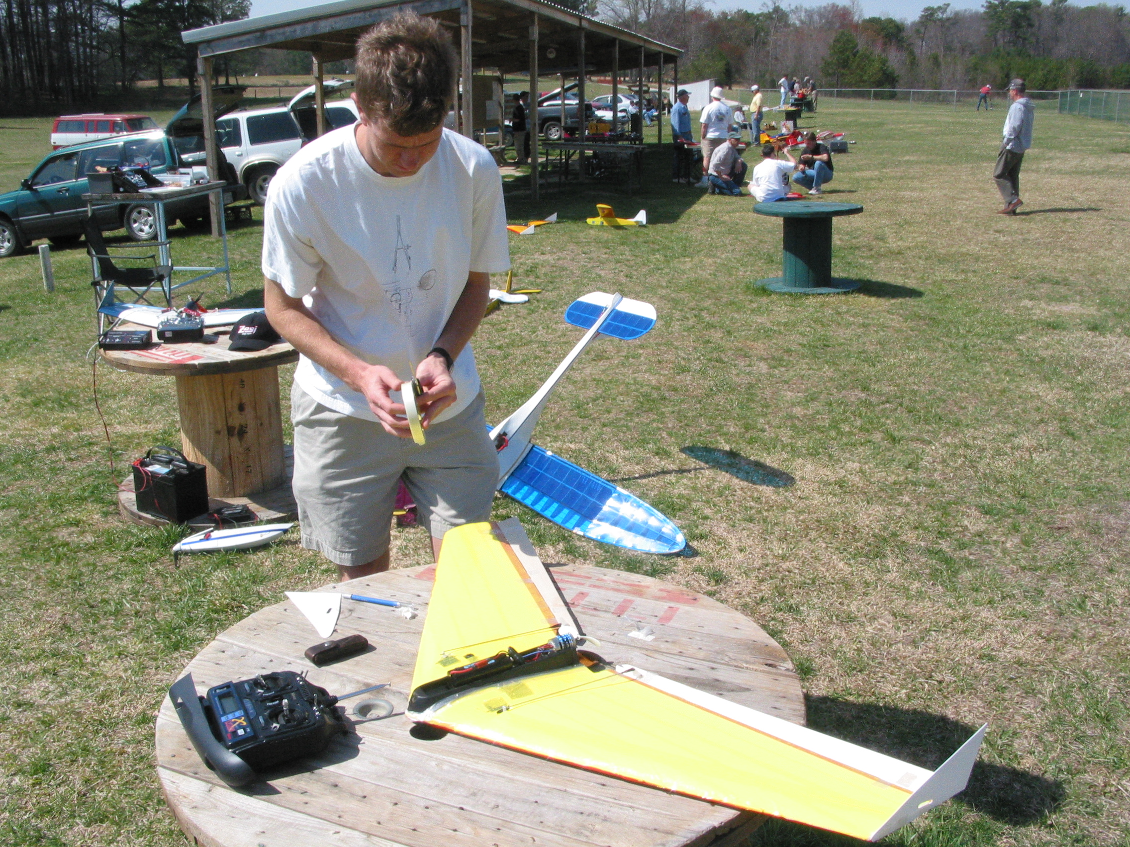 me, fixing the winglet