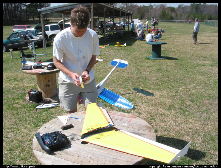 me, fixing the winglet