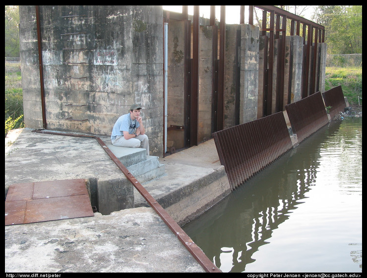 Charles on the spillway