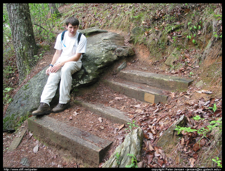 Charles with stairs