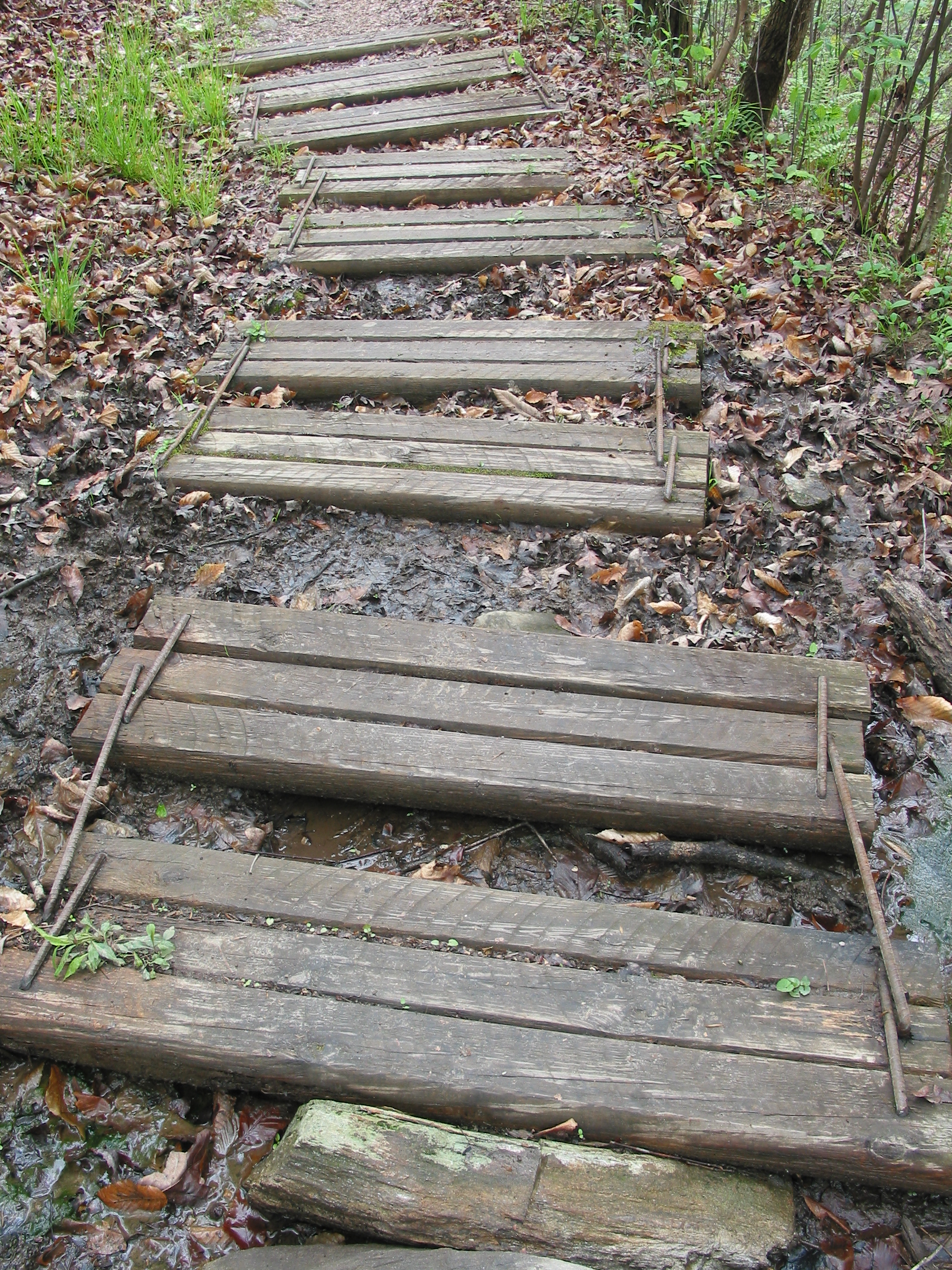 cool step construction technique (movable with rebar linkages)