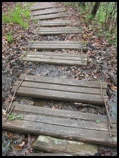 cool step construction technique (movable with rebar linkages)