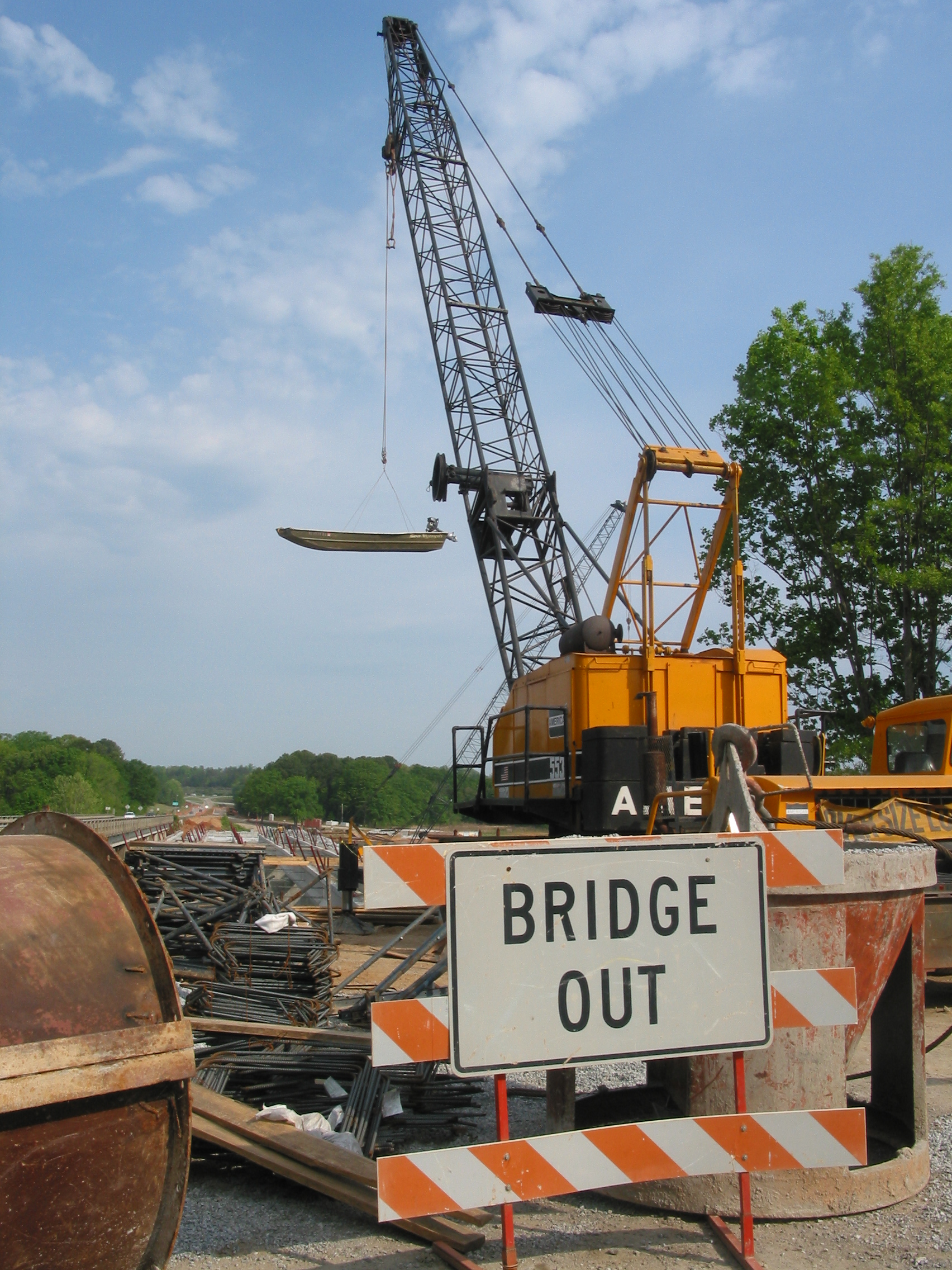 Bridge Out, boat out too?