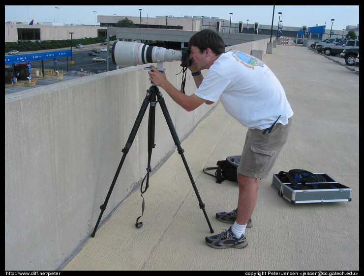 Charles using the 400/2.8 + 1.4X 