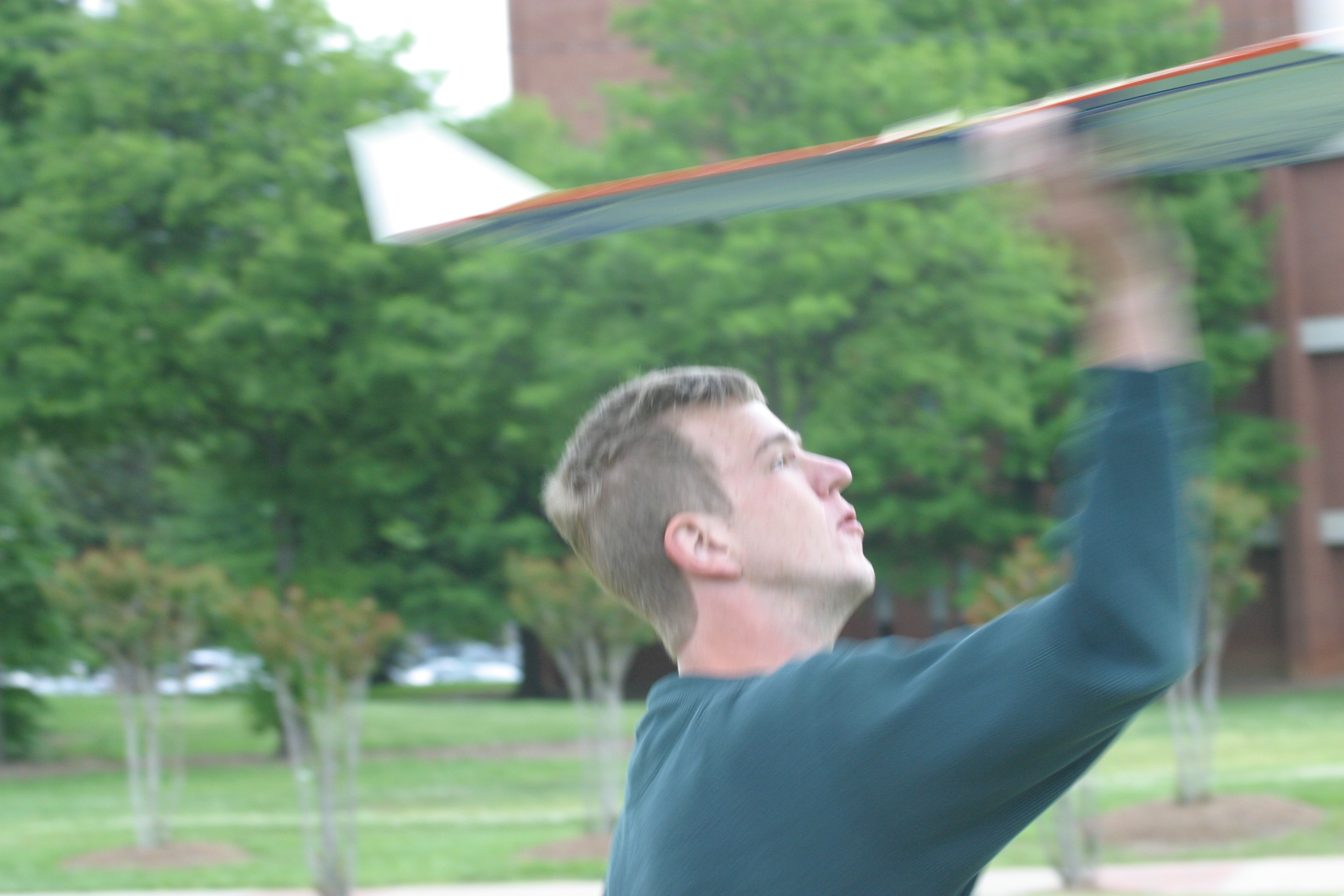 Peter launching the Zagi THL