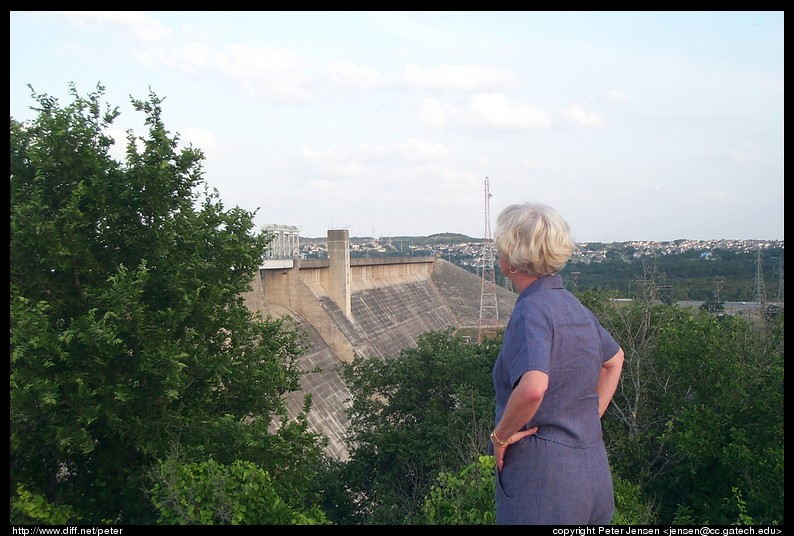 Kathi looking out over the slope