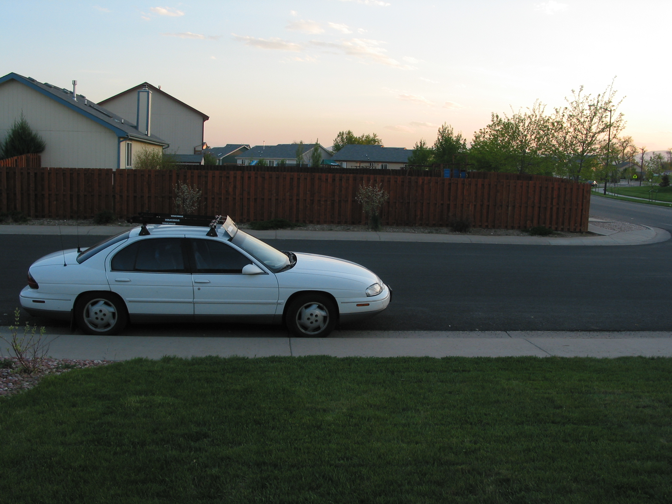 my car viewed from Ryan and Karen's porch