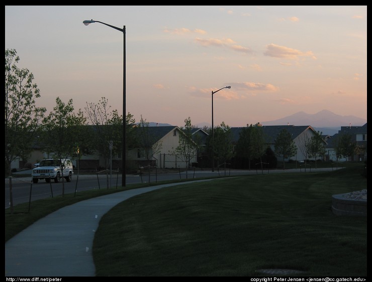 mountains off to the west