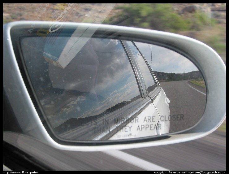 objects in mirror