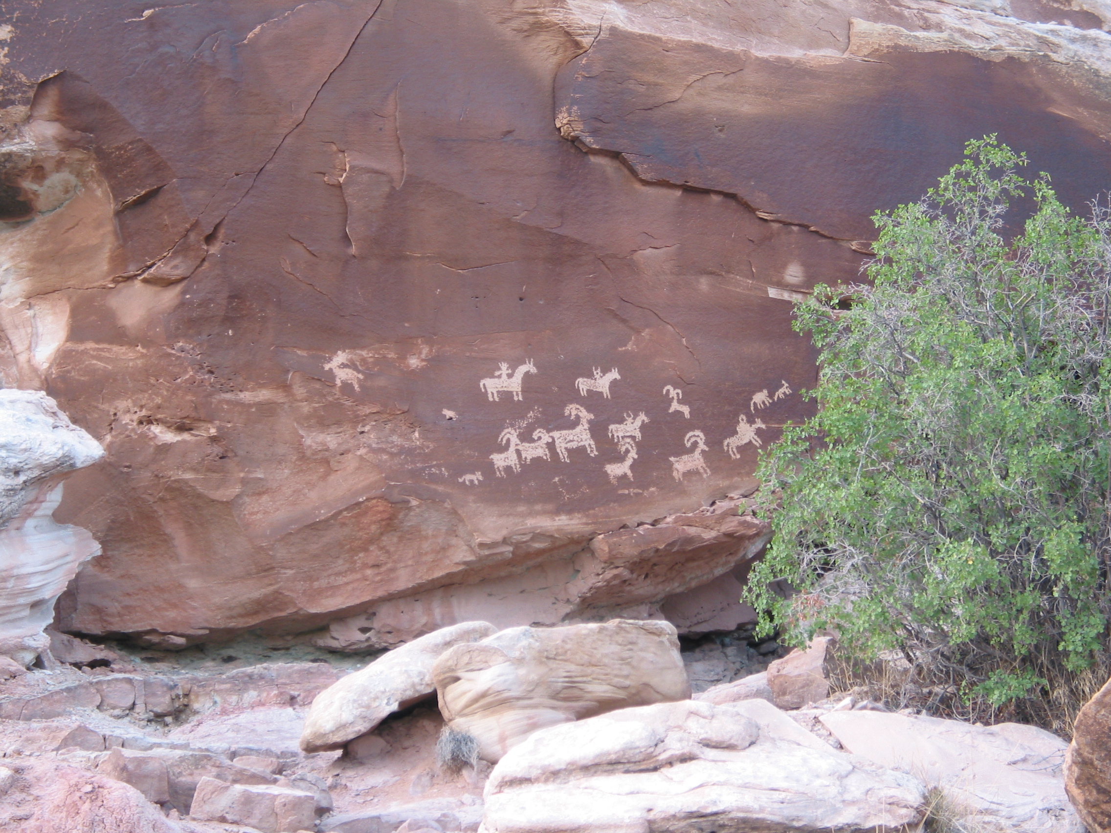 petroglyphs in Arches NP
