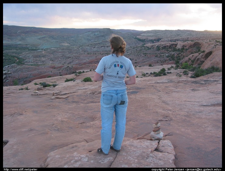 Ana, looking out over the valley