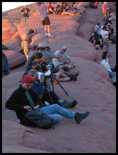 photographers and viewers of the arch