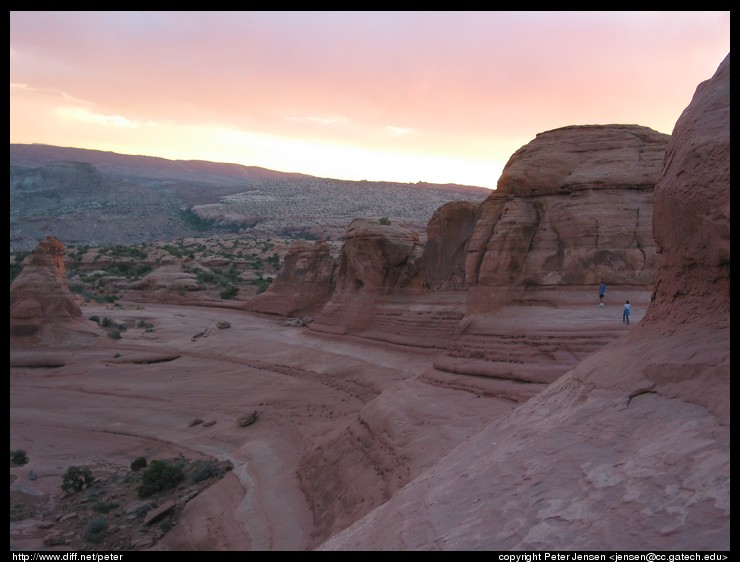 looking back up the canyon