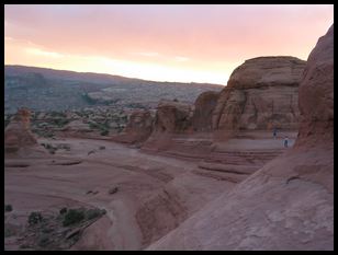 looking back up the canyon