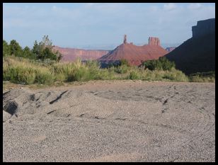 view from pull-out campsite