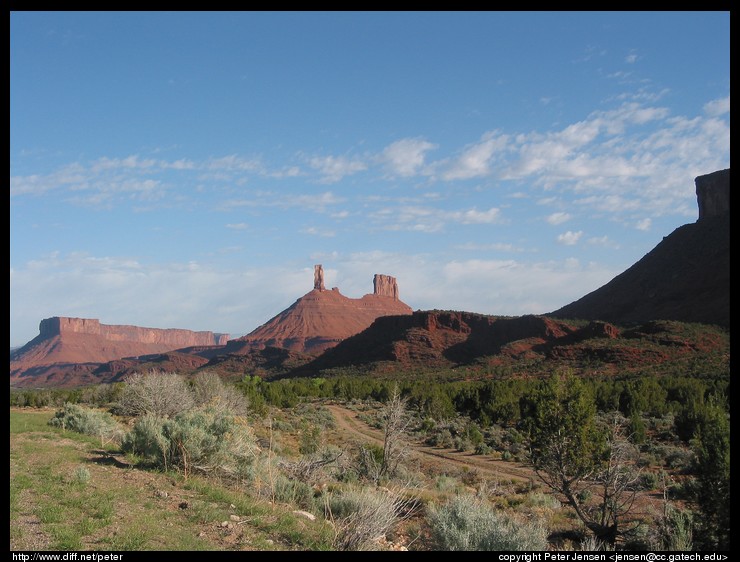 view from pull-out campsite