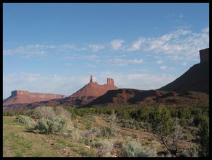 view from pull-out campsite