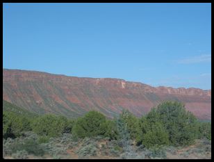 view from pull-out campsite