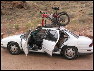 car with bikes