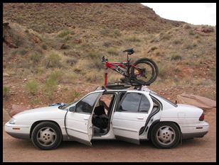 car with bikes
