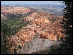 view down at Bryce