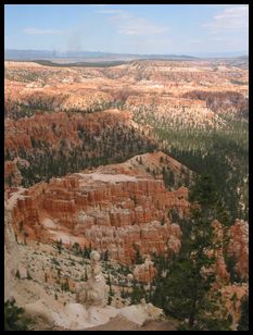 view down at Bryce