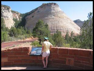 Ana viewing Checkerboard Mesa