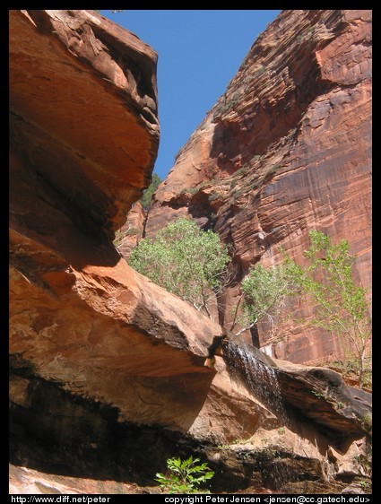 waterfall at Zion