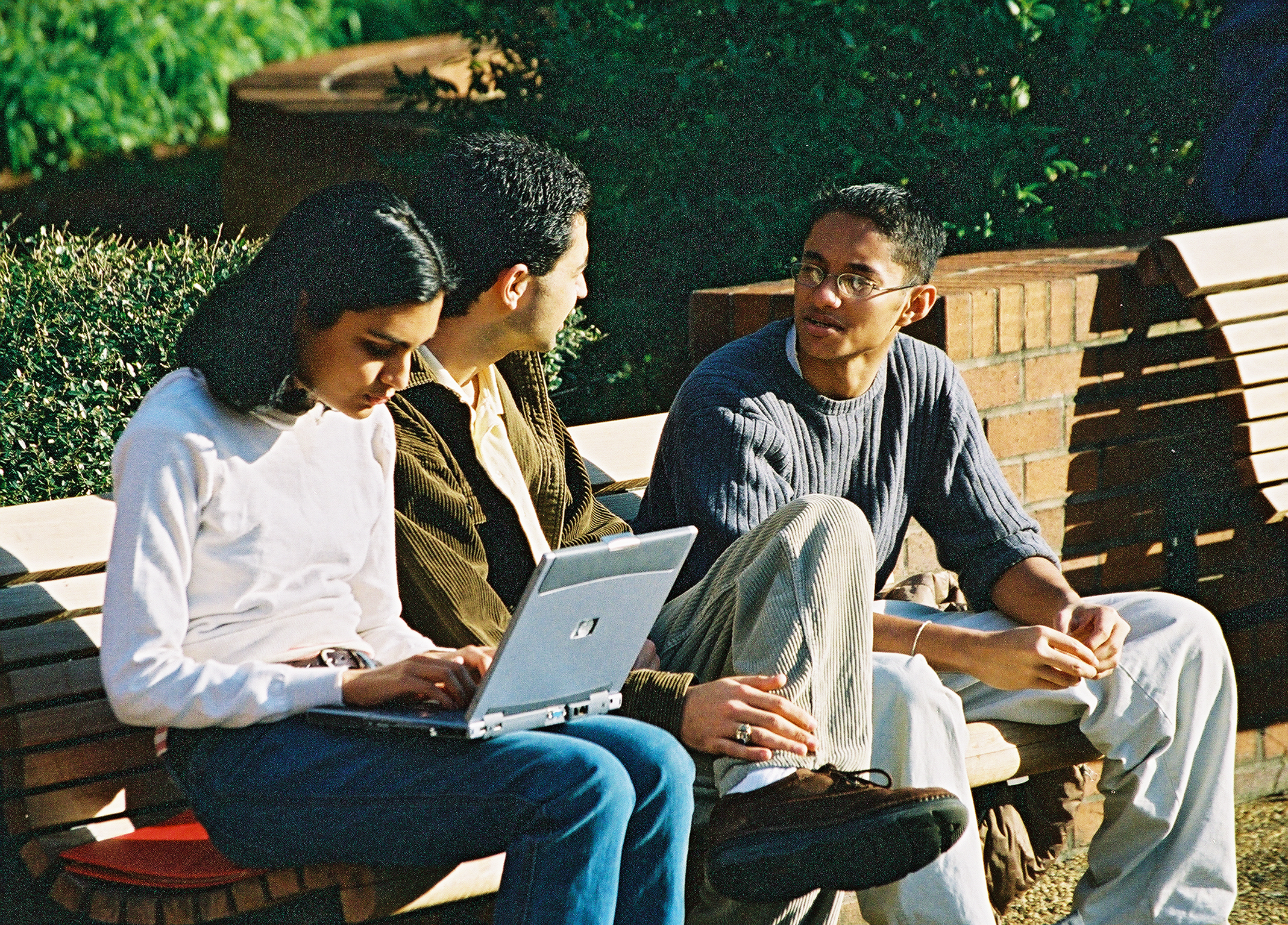 Nasir (center) and friends by the CoC
