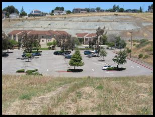 the residence hall parking lot (I'm in the lower right)