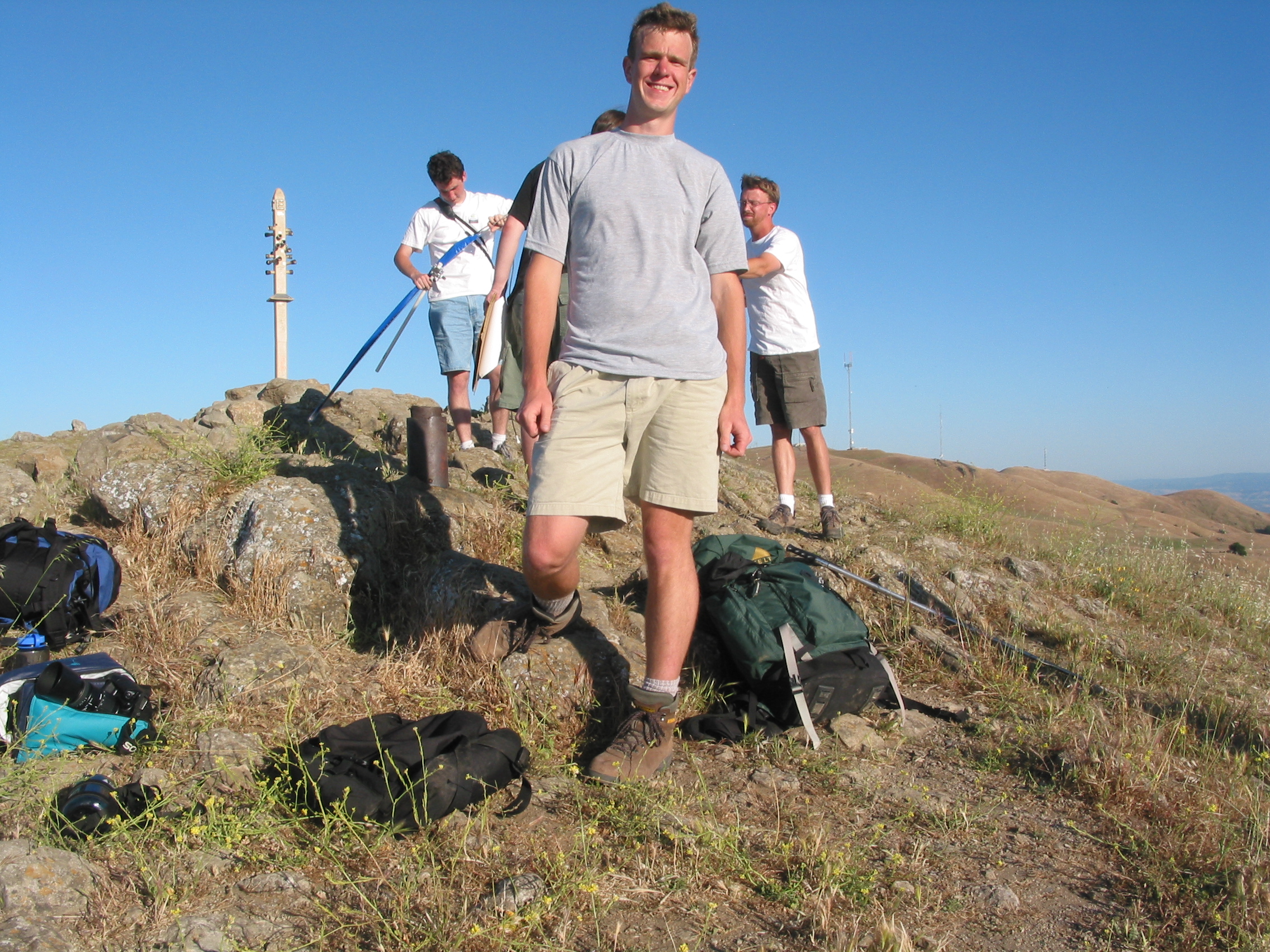 Peter and others at the top of Mission Peak