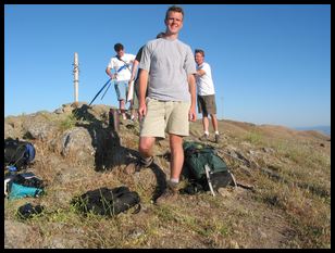 Peter and others at the top of Mission Peak