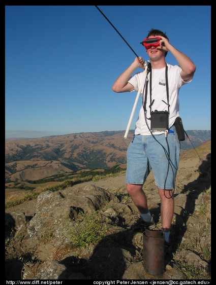 John viewing the eclipse