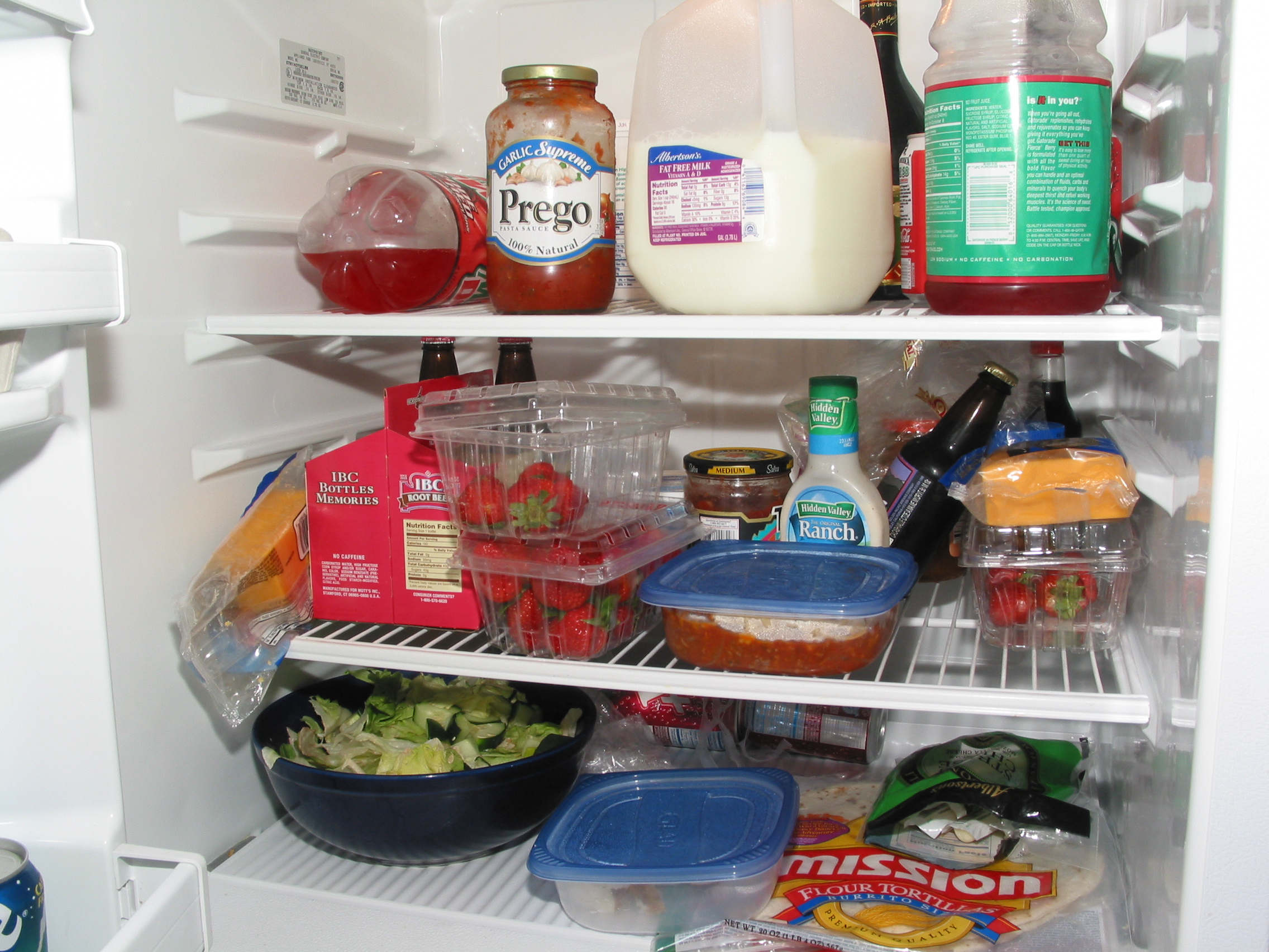 moderately healthy food