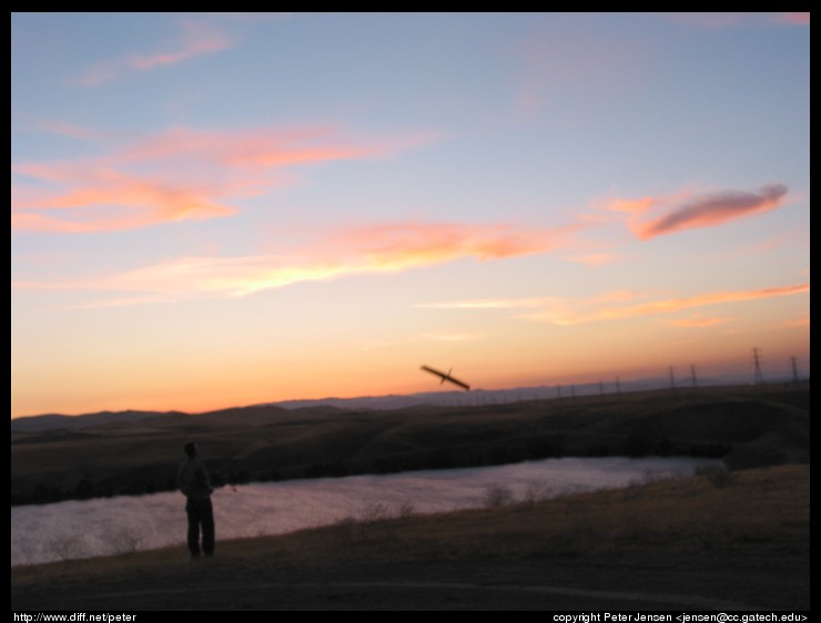 Peter soaring the Moth at Los Banos