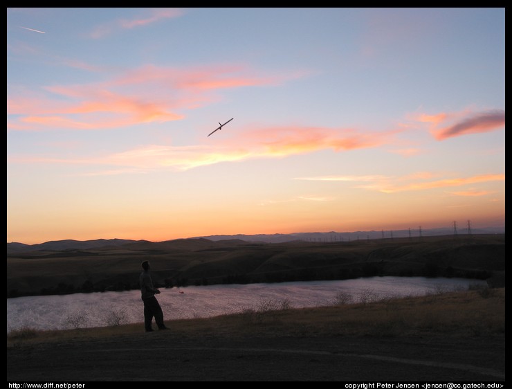 Peter soaring the Moth at Los Banos