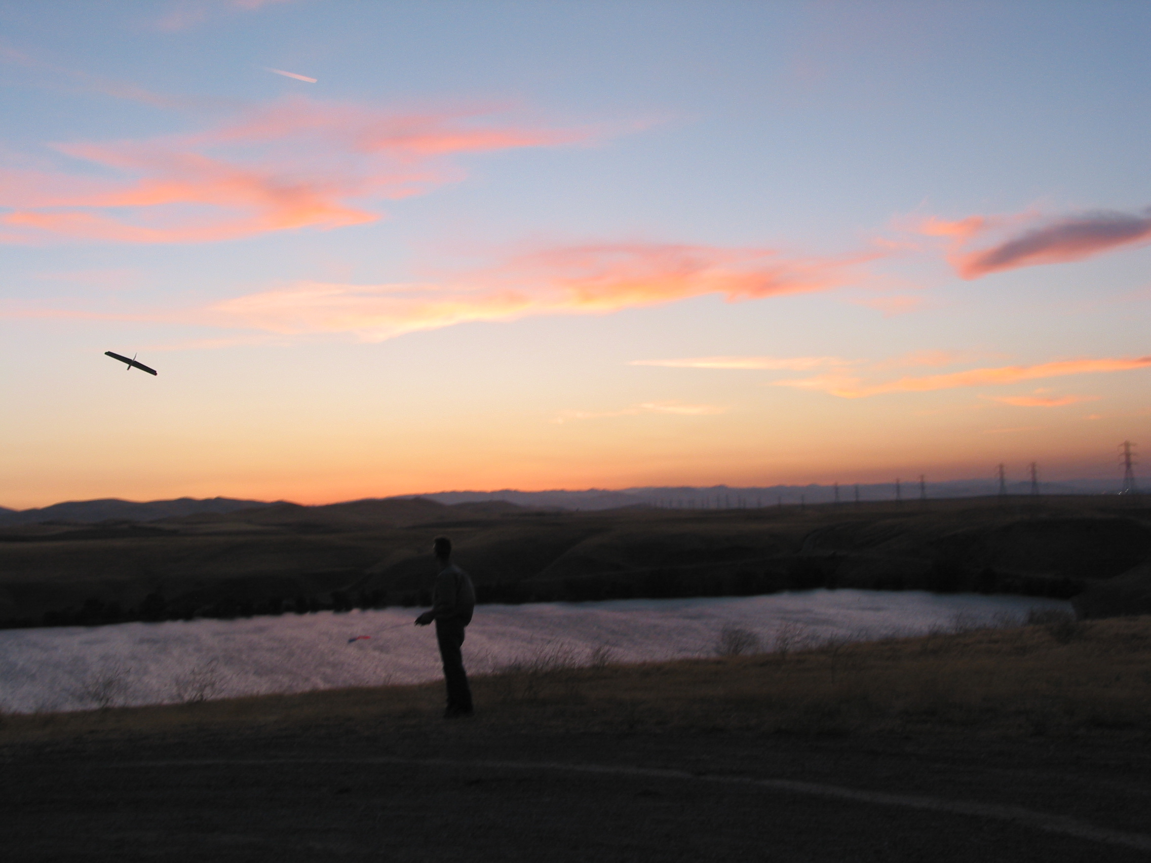 Peter soaring the Moth at Los Banos