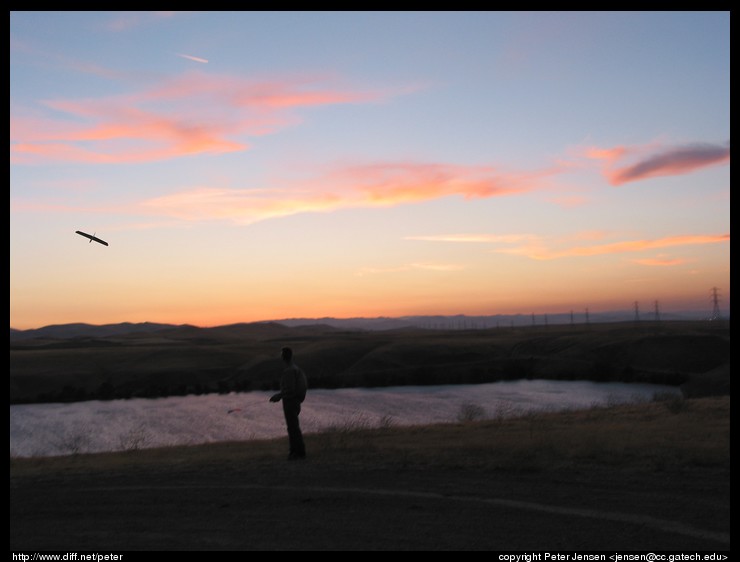 Peter soaring the Moth at Los Banos