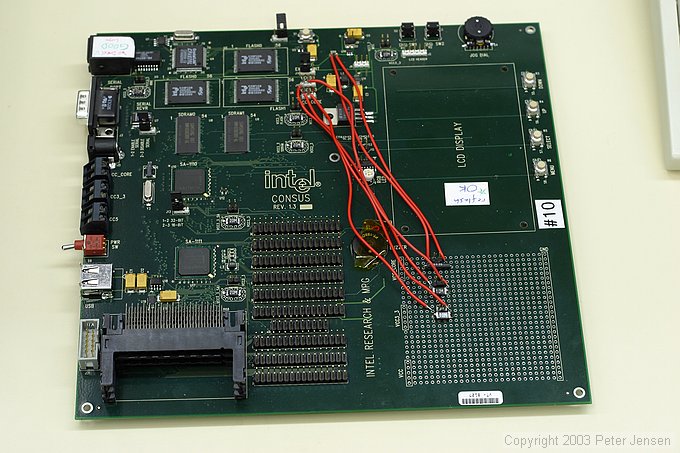 Consus board instrumented for power monitoring