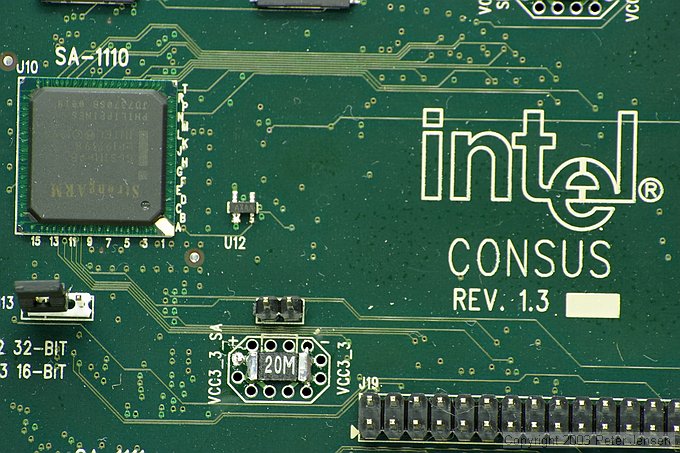 Consus board instrumented for power monitoring