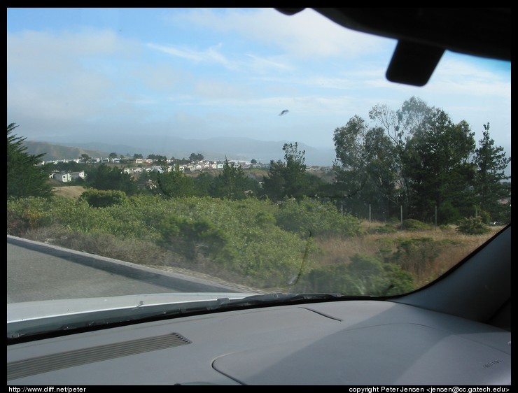 driving to Pacifica