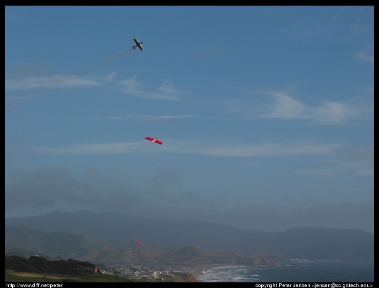 smoke bomb trails