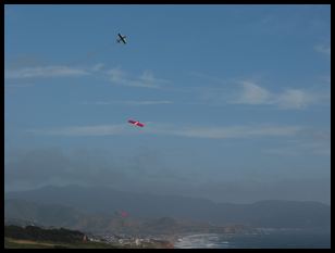 smoke bomb trails