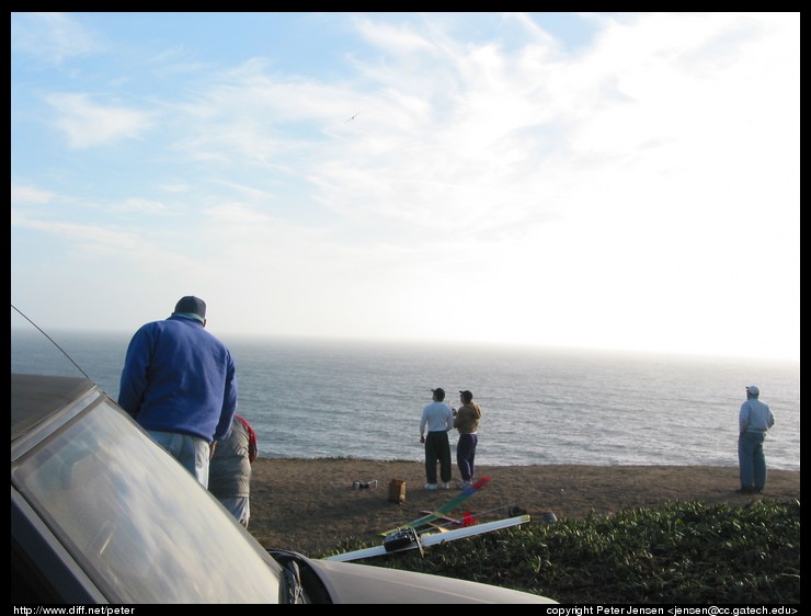 looking out from the parking spot