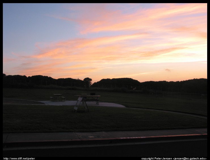 sunset at Westridge (AKA Palisades Park)