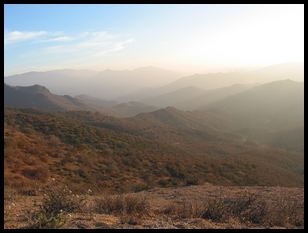 view out from Parker Mountain