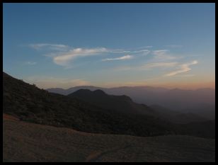 view out from ridge