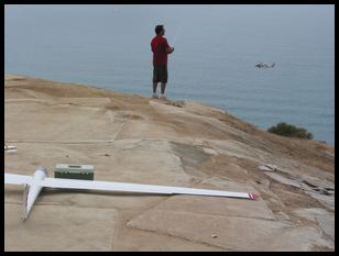 note the full-scale heli about 50' off the water